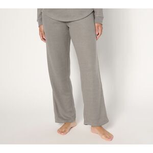 Cuddl Duds Women's Pants Sz S Jersey Back Sweater Lounge Pant Gray A663025